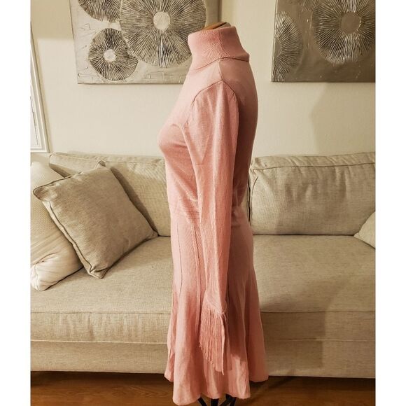 CAARA Pink Turtleneck Dress sz Large - Picture 5 of 12